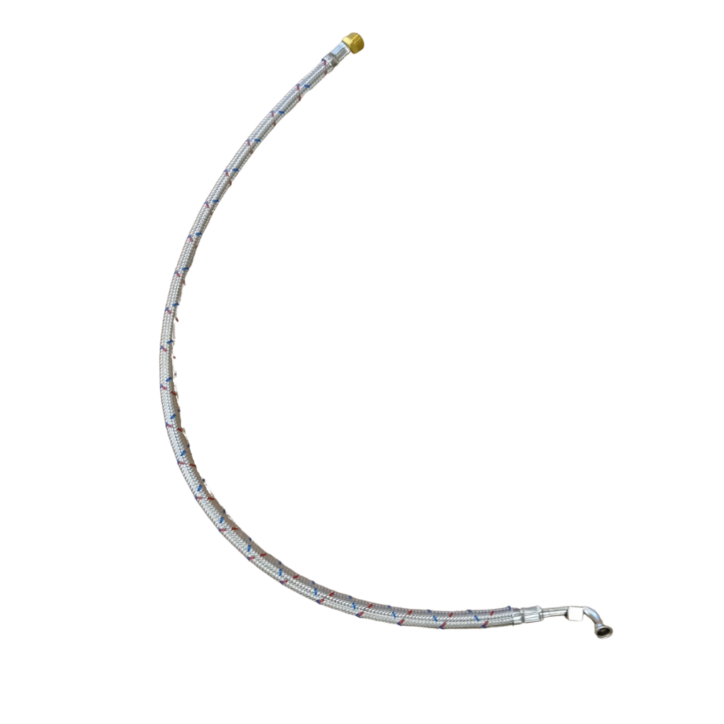 1/2" Joustava asennusletku 100cm UK / SK Kulma liukumutterilla